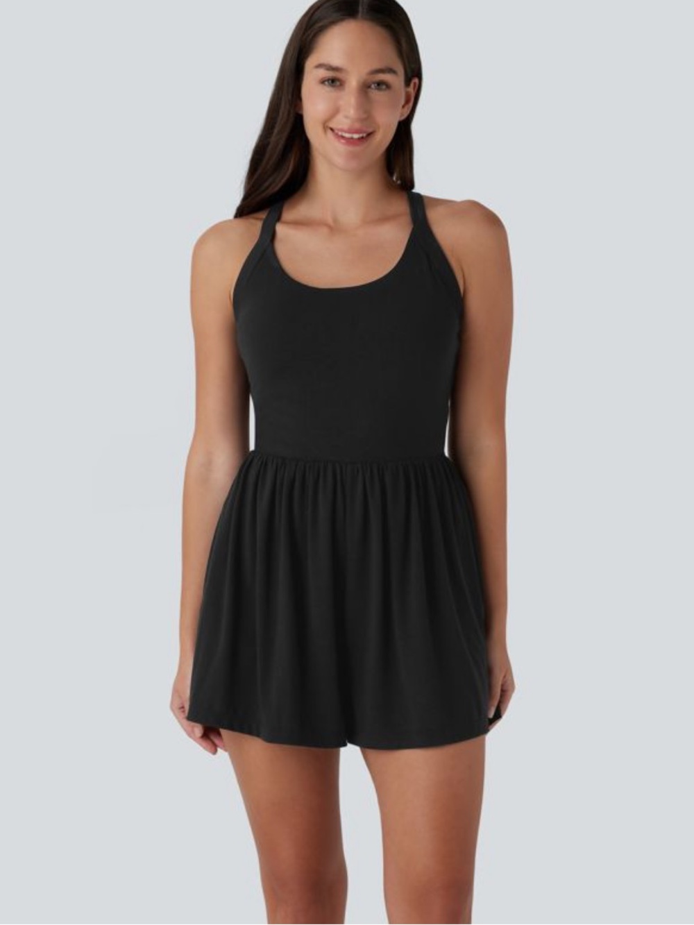 Halara Pocket 2-in-1 Romper-Easy Peezy Halter